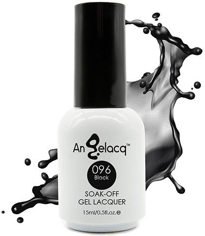 Angelacq Angelacq Ημιμόνιμο Βερνίκι Νυχιών 096 Black 15ml