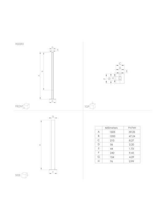 Eglo Anchorena-Ζ LED Φωτιστικό Δαπέδου Υ150xΜ10.5εκ. 3980lm Μπεζ