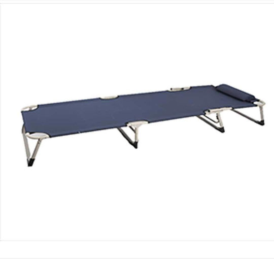 Sidirela Strandliegen Blau Faltbar mit Kissen 190x65cm. 1Stück
