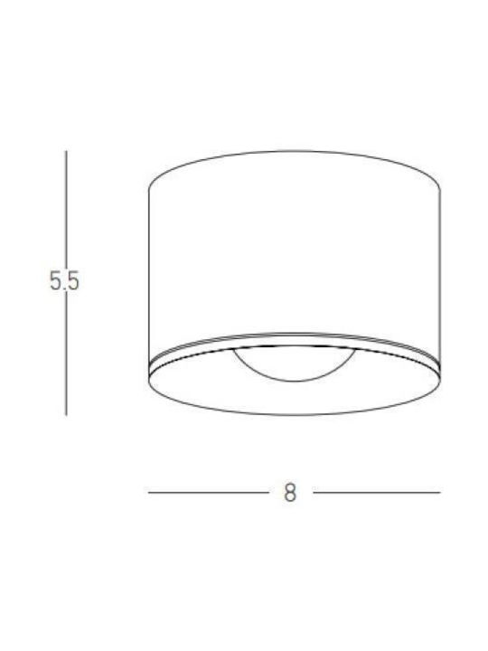 Zambelis Lights Spot Deckenleuchte für den Außenbereich mit integriertem LED in Weiß Farbe S132 Zambelis Lights Spot Deckenleuchte für den Außenbereich mit integriertem LED in Weiß Farbe S132