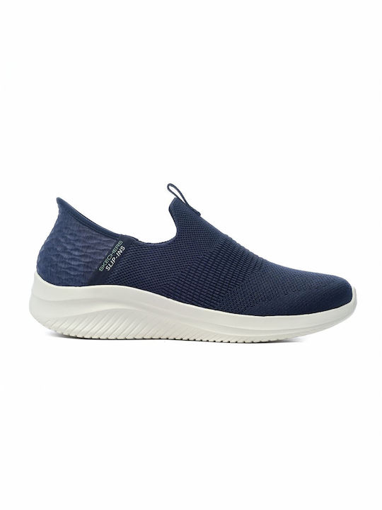 Skechers Ultra Flex 3.0 Smooth Step Women's Slip-Ons Blue