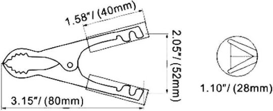 Crocodile Clips 01.113.0104 20pcs