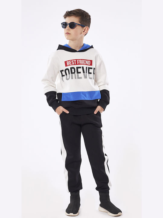 Hashtag Kids Sweatpants Set White 2pcs