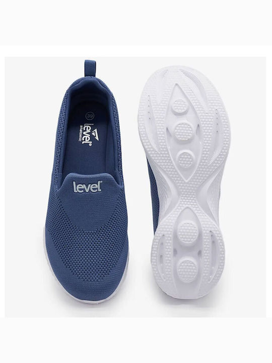 Ανατομικά Γυναικεία Slip-On Πάνινα Μπλε
