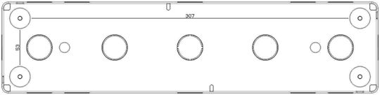 Vimar Plana Surface Mounted Electrical Box IP40 in Gray Color