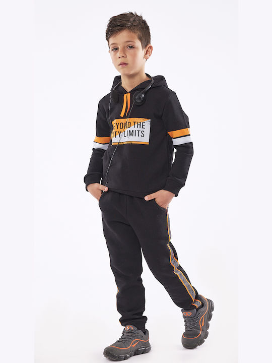 Hashtag Kids Sweatpants Set Black 2pcs