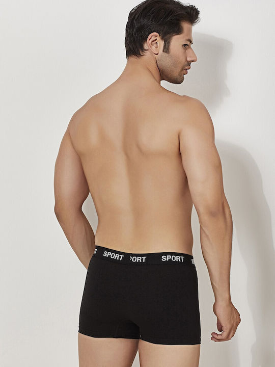 Herren Boxershorts Schwarz 1Packung