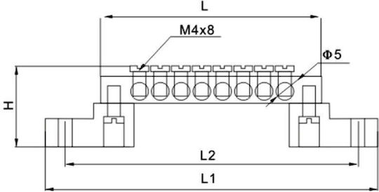 Zubehör für elektrische Schalttafel 10Stück 03.051.0018