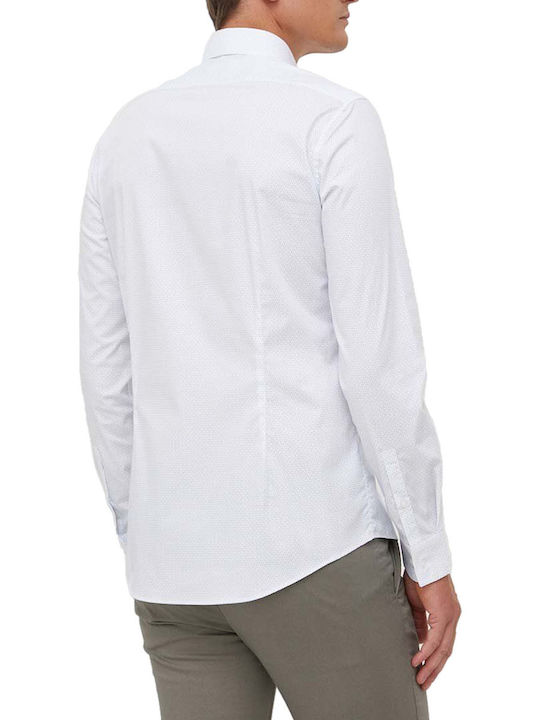 Calvin Klein Men's Shirt Long Sleeve Cotton White