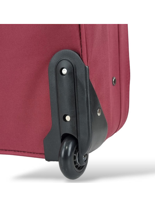 Diplomat Kabinenreisekoffer Weichschalen Burgundisch mit 2 Räder Höhe 55cm 2023-S