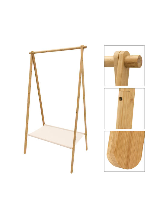 Zaros Kleiderständer Beige 86x57x155cm