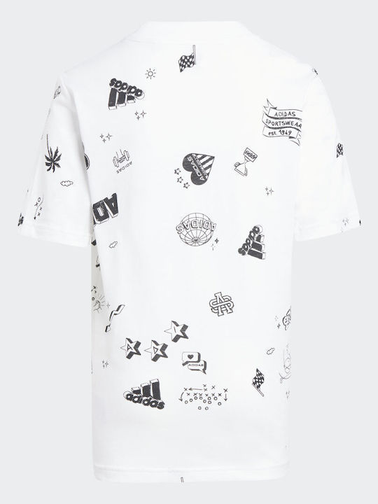 Детска тениска Бял Brand Love