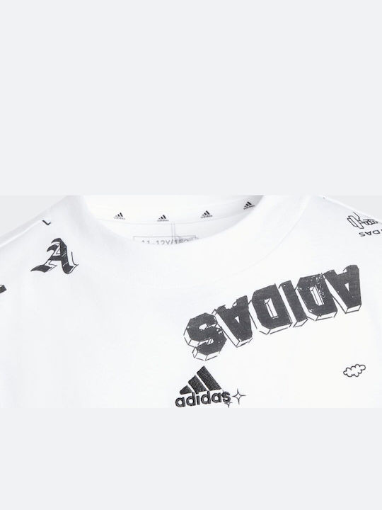 Детска тениска Бял Brand Love