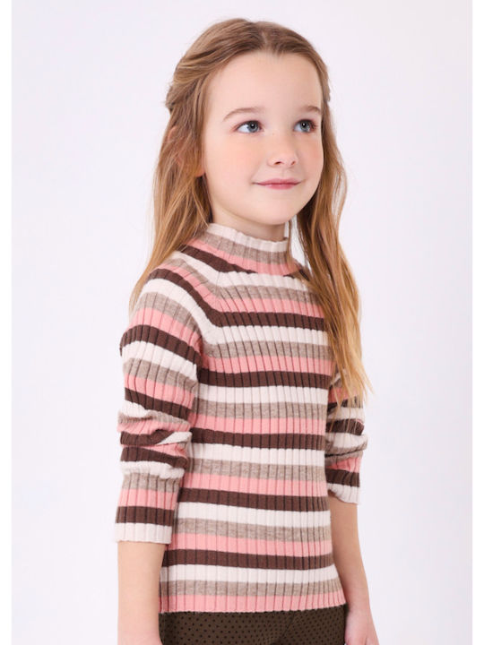 Mayoral Kids Blouse Long Sleeve Brown