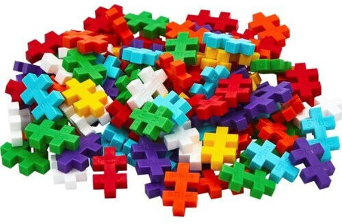 Plus Plus Rainbow Building Blocks For 5+ Years 100 Pieces