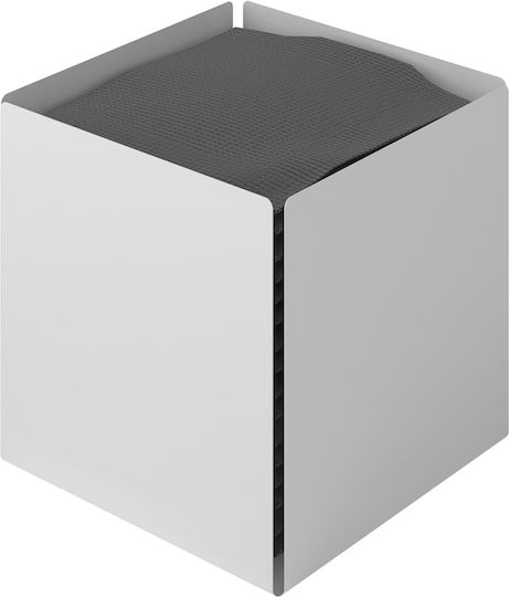 Pam & Co Държач за кърпички Метална Бяла 13x13x13см 123-033