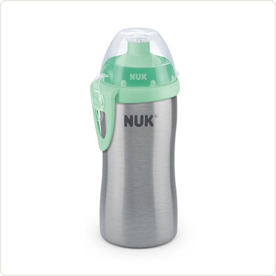 Nuk First Choice Junior Cup Educational Sippy Cup Metal Gray for 18m+m+ 215ml