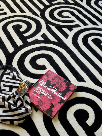 Florence Broadhurst Turnabouts Χειροποίητο Χαλί Ορθογώνιο Black 250x350cm
