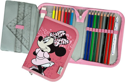 Disney Pencil Case Full with 1 Compartment Pink