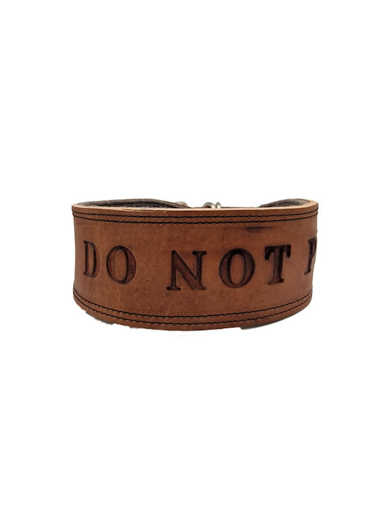 ByLeather Hundehalsband Leder in Braun Farbe Klein 70cm