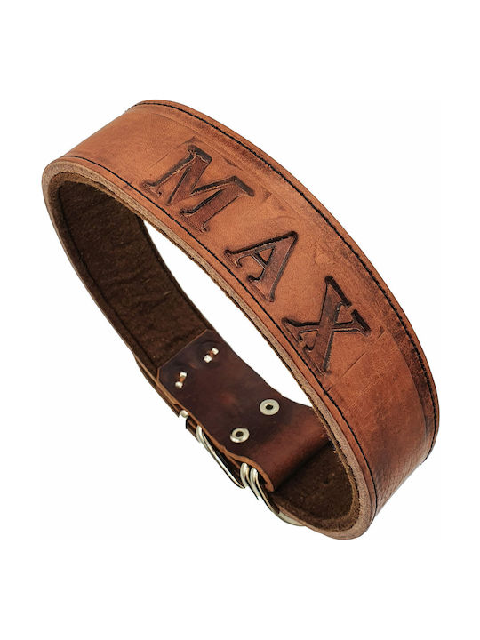 ByLeather Dog Collar 60cm Small Brown