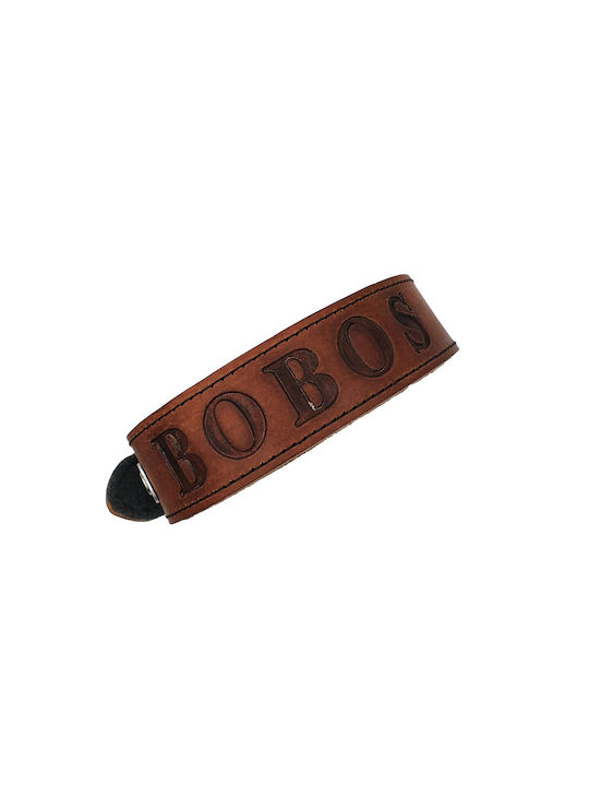 ByLeather Hundehalsband Leder in Braun Farbe Klein 70cm