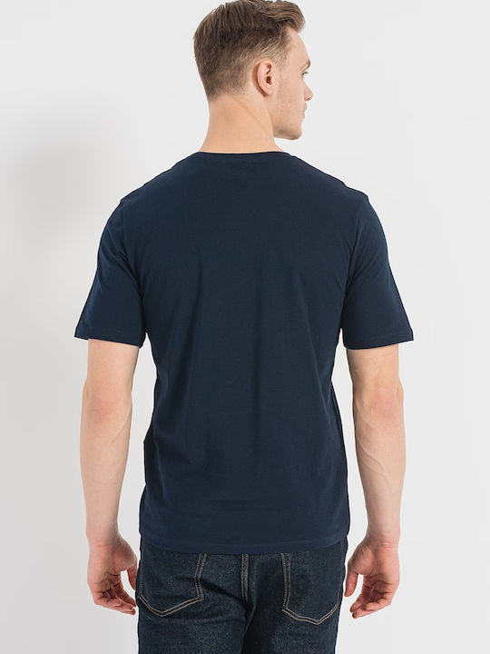 Jack & Jones T-shirt Bărbătesc cu Mânecă Scurtă Albastru marin