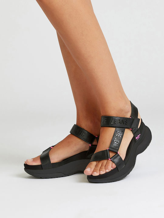 Venus Ace Γυναικεία Σανδάλια Sporty Μαύρα