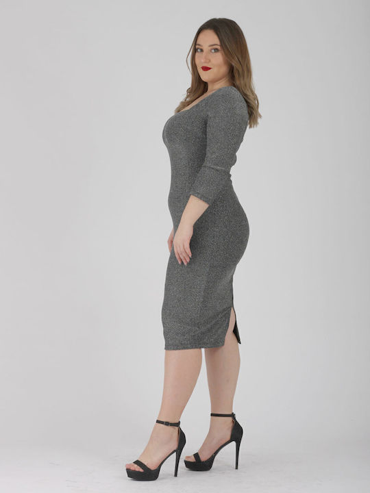 Mini Evening Dress Silver