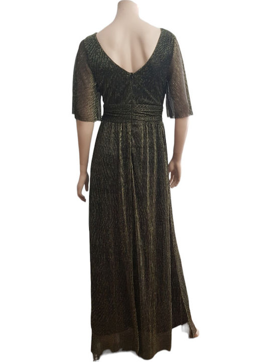 Maxi Kleid für Hochzeit / Taufe Gold
