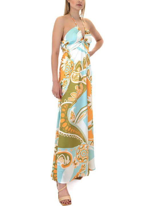 Sommer Maxi Kleid Orange