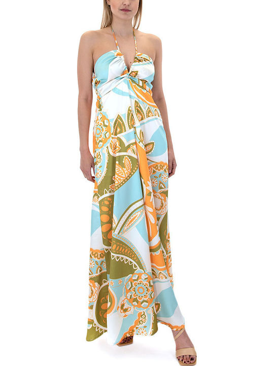 Sommer Maxi Kleid Orange