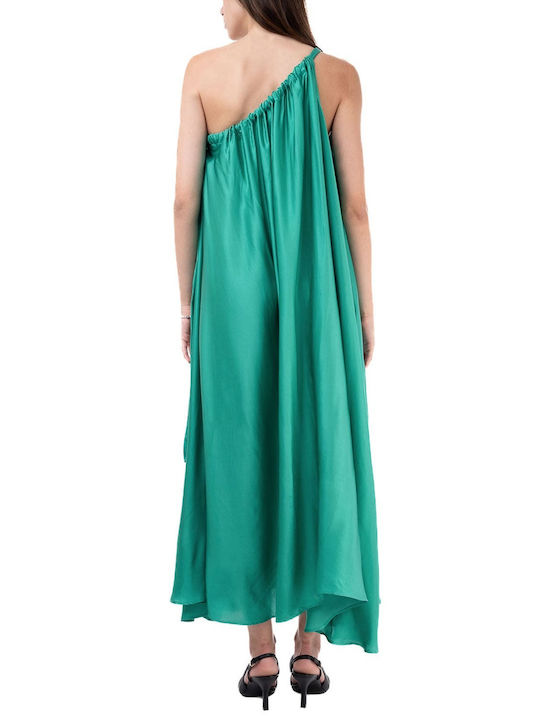 Lace Summer Maxi Dress Green