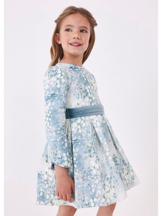Mayoral Παιδικό Φόρεμα Μακρυμάνικο Γαλάζιο