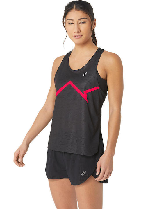 ASICS VENTILATE ACTIBREEZE GRAPHIC Γυναικείο Αθλητικό T-shirt Μαύρο