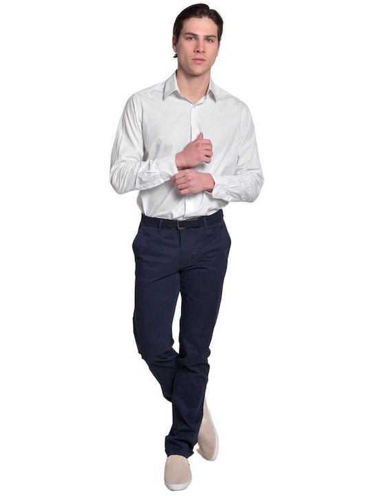 Vcode VC001 Men's Trousers Chino Elastic in Slim Fit Navy Blue