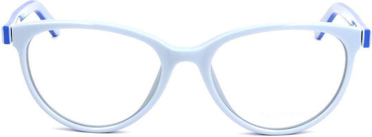 Diesel Women's Acetate Skeleton Structure Cat Eye Blue DL5025-020