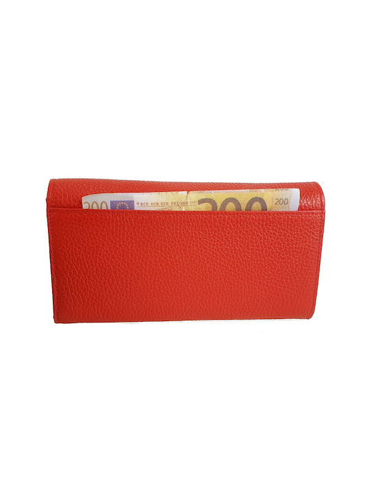 Forest Large Leather Women's Wallet Red