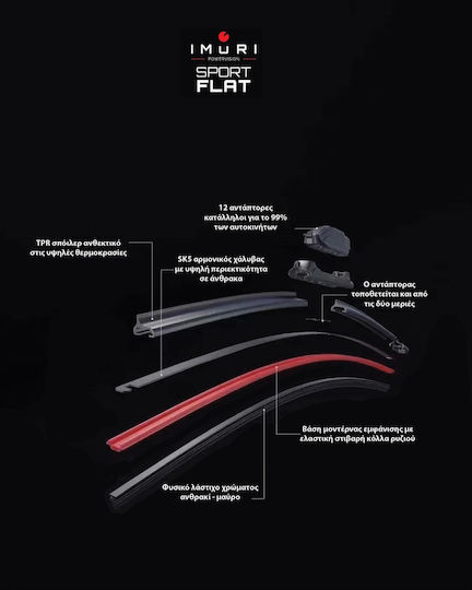 Imuri Front Set Car Wiper Blades 750mm 700mm for Ford Transit Custom