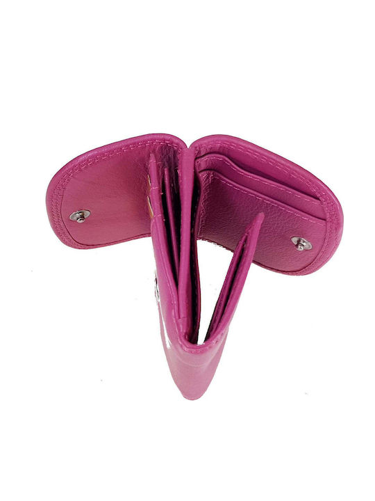 Small Leather Women's Wallet Classic Fuchsia