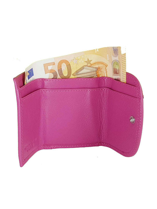 Small Leather Women's Wallet Classic Fuchsia