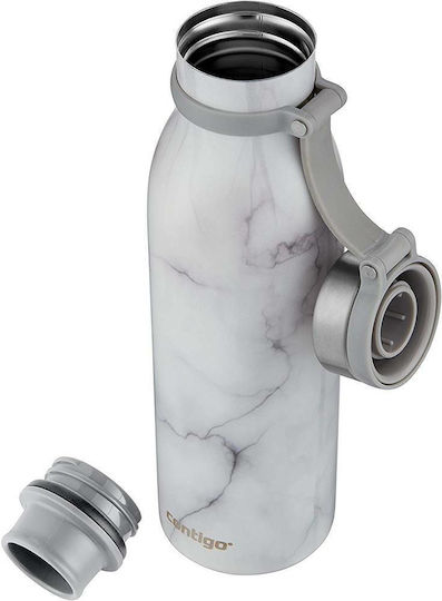Contigo Couture Чаша Термос Неръждаема стомана Без BPA 590мл Бял с Мундщук
