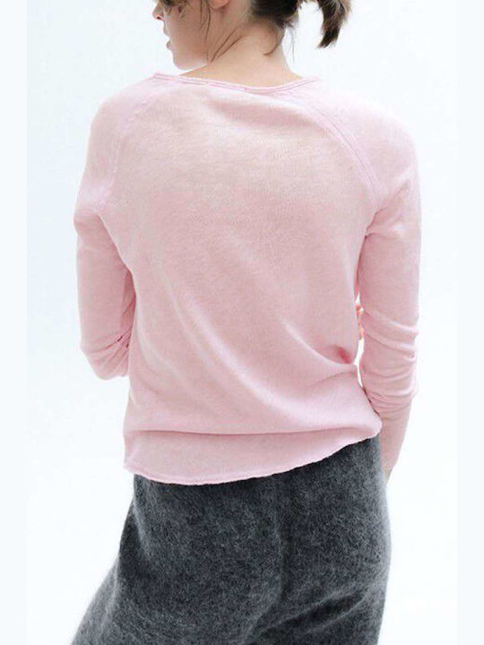 American Vintage Women's Blouse Cotton Long Sleeve Pink