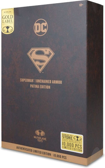 Mcfarlane Toys DC Comics Superman Unchained Armor Patina Gold Label Action Figure 18cm