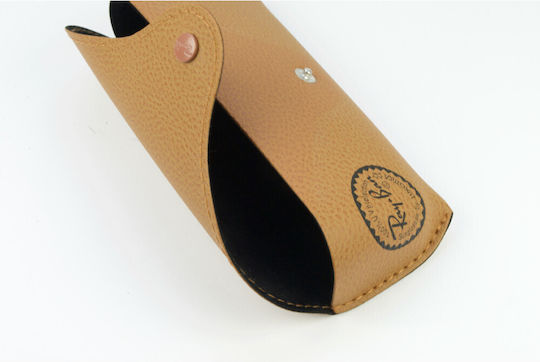 Ray Ban Brillentasche Halbhart mit Clip Braun