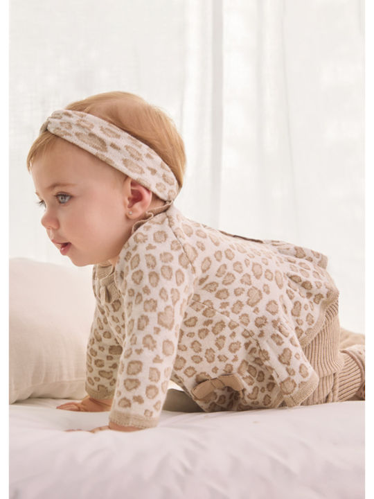 Mayoral Kinder Set mit Leggings Winter 3Stück Beige