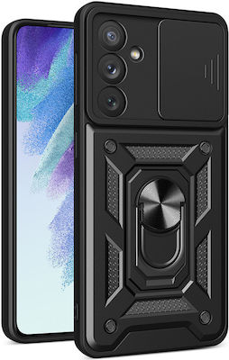 Hurtel Hybrid Armor Camshield Back Cover Πλαστικό / Σιλικόνης Ανθεκτική Navy Μπλε (Galaxy A34)