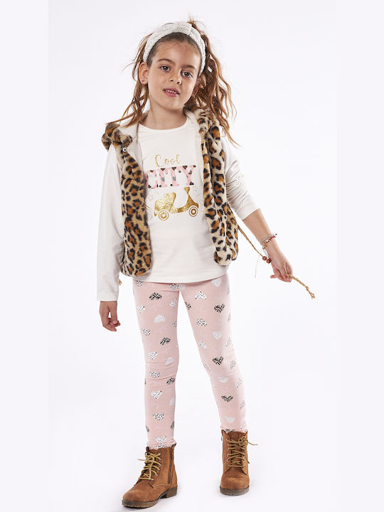 Εβίτα Kids Set with Leggings & Jacket Winter 3pcs Multicolour