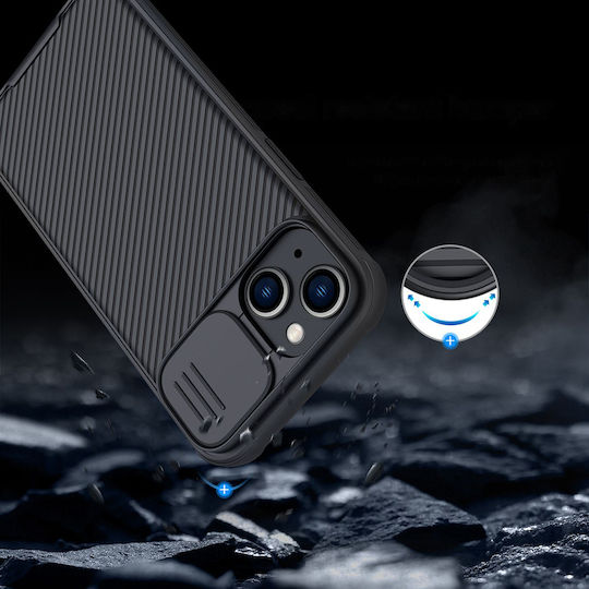 Nillkin Camshield Pro Magnetic Umschlag Rückseite Kunststoff Schwarz (iPhone 14 Plus) 108396