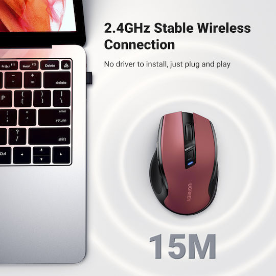 Ugreen MU006 Wireless Mouse Red